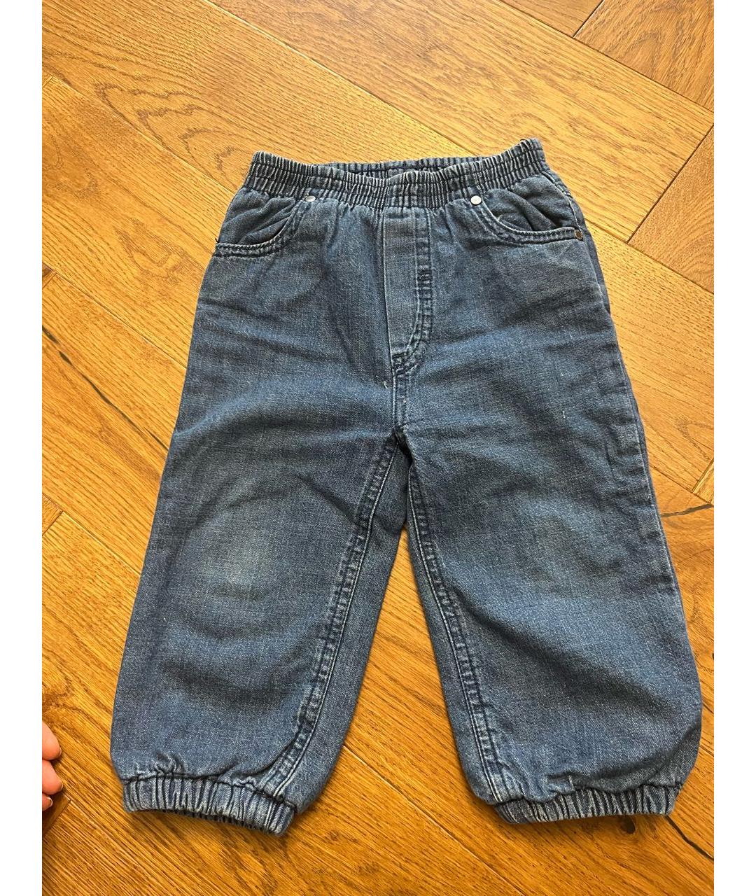 STELLA MCCARTNEY KIDS Синие хлопковые детские джинсы, фото 6