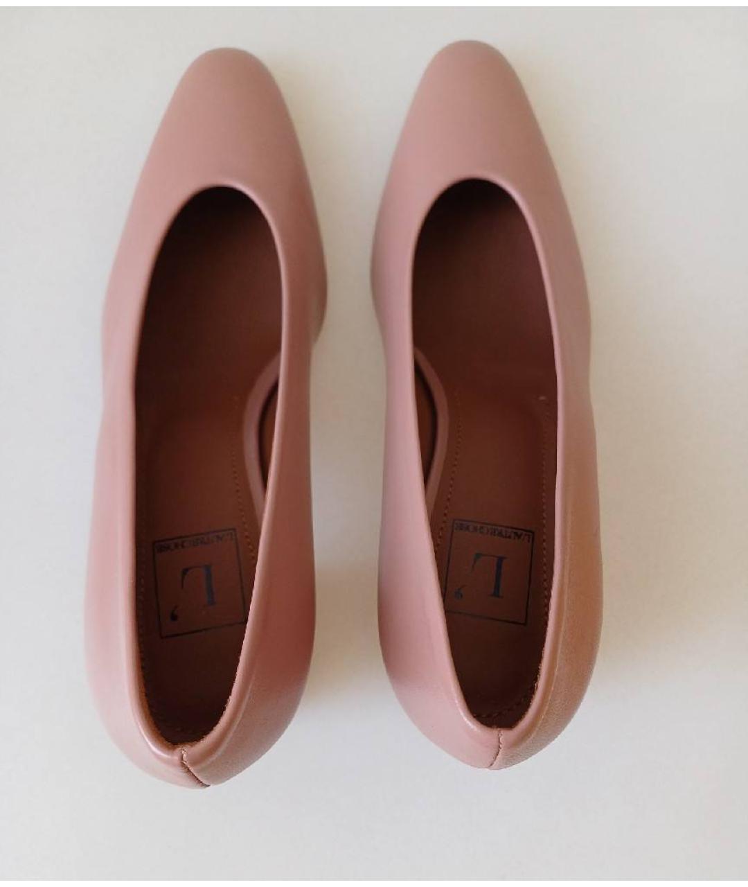 L'AUTRECHOSE Розовые кожаные туфли, фото 3