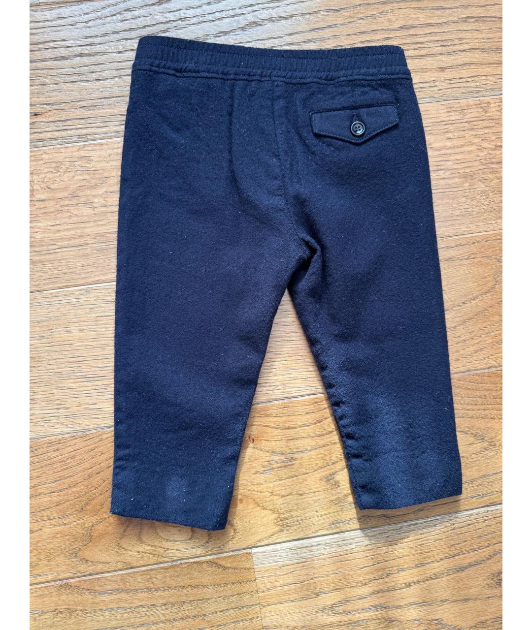 GUCCI KIDS Темно-синие шерстяные брюки и шорты, фото 3