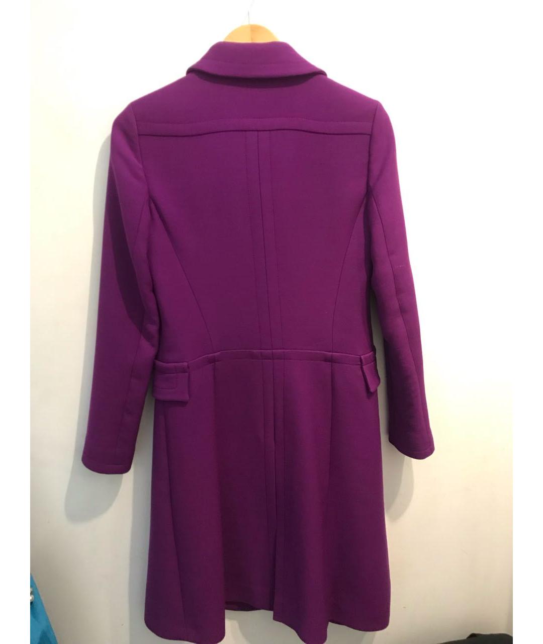 CHRISTIAN DIOR PRE-OWNED Фиолетовое шерстяное пальто, фото 2