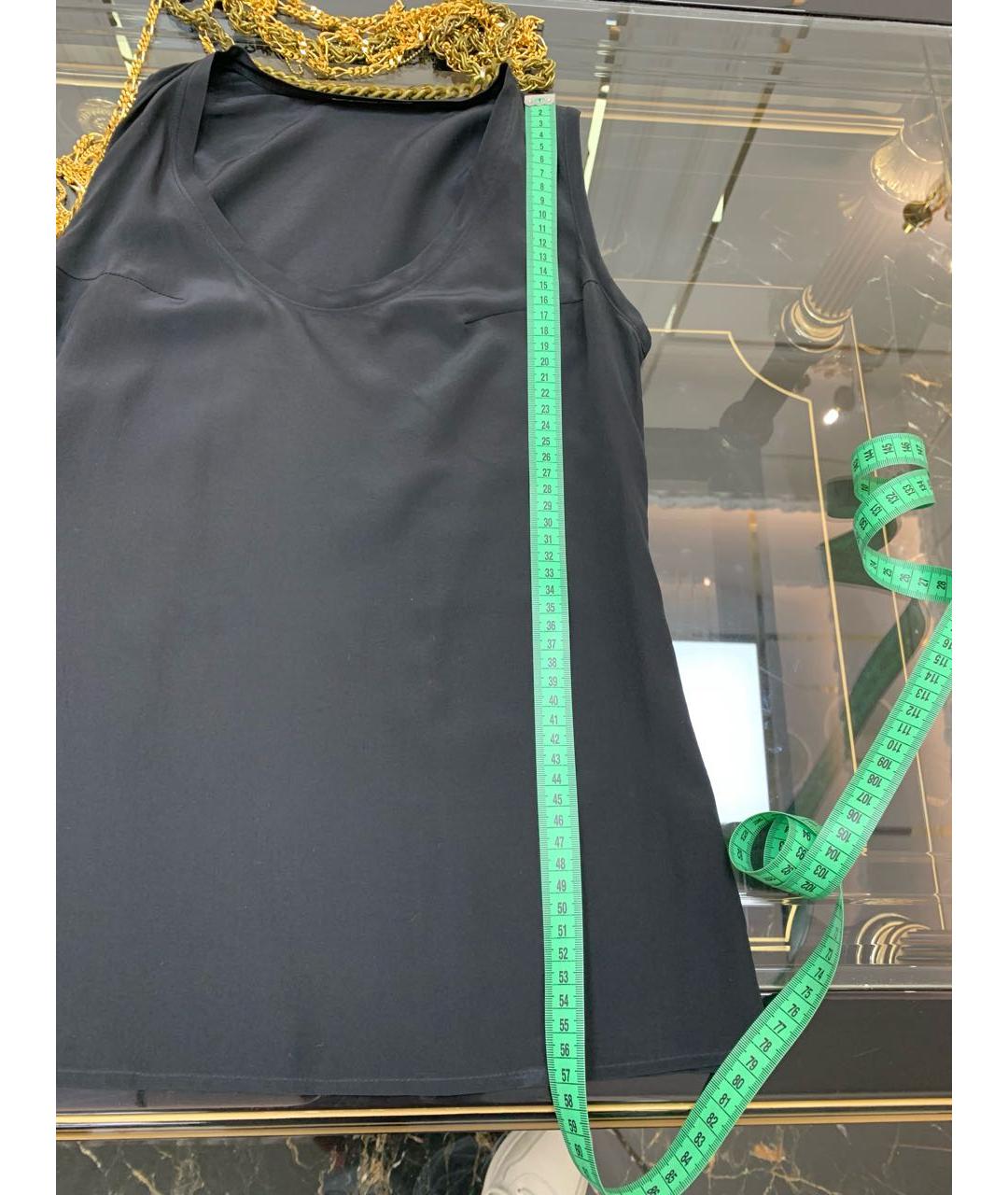 BALMAIN Черная шелковая майка, фото 6