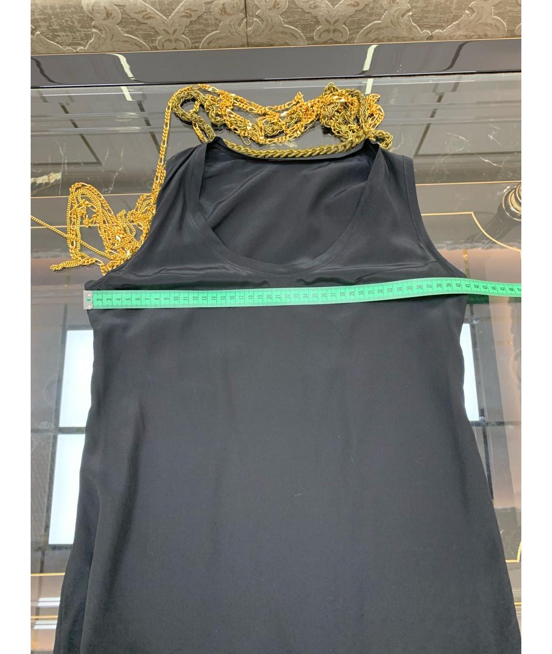 BALMAIN Черная шелковая майка, фото 7