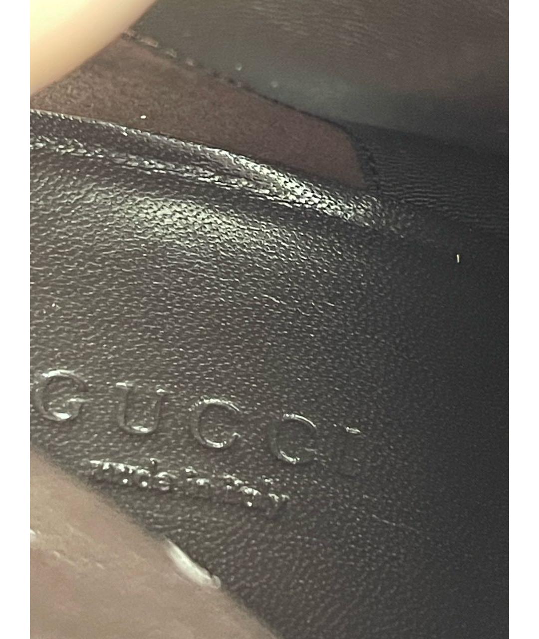 GUCCI Коричневые замшевые сапоги, фото 7