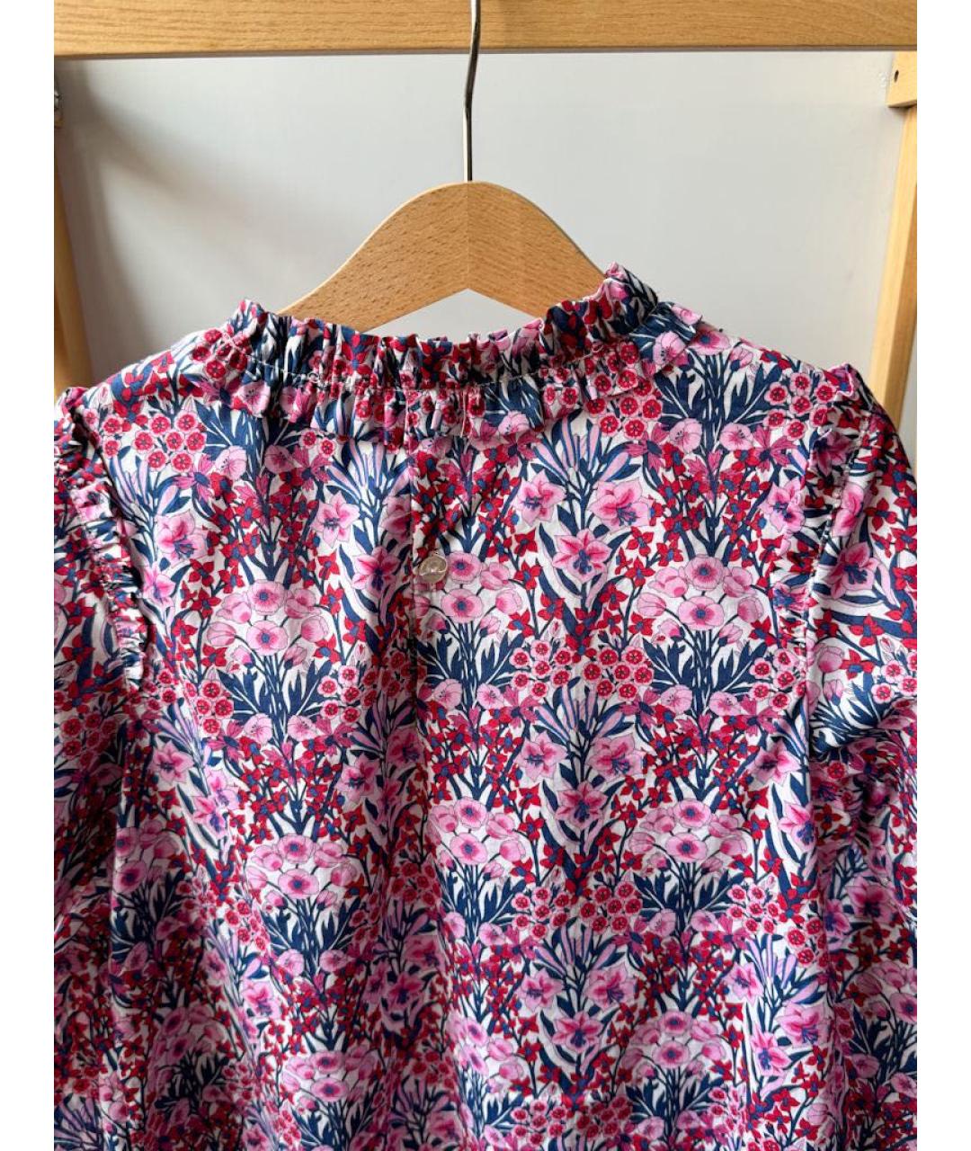 JACADI Фиолетовая хлопковая рубашка/блузка, фото 5