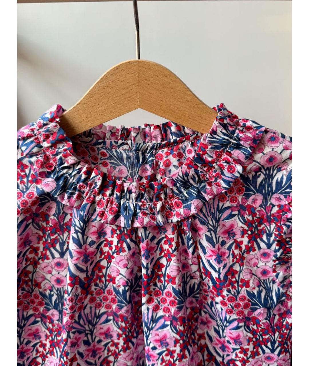 JACADI Фиолетовая хлопковая рубашка/блузка, фото 6
