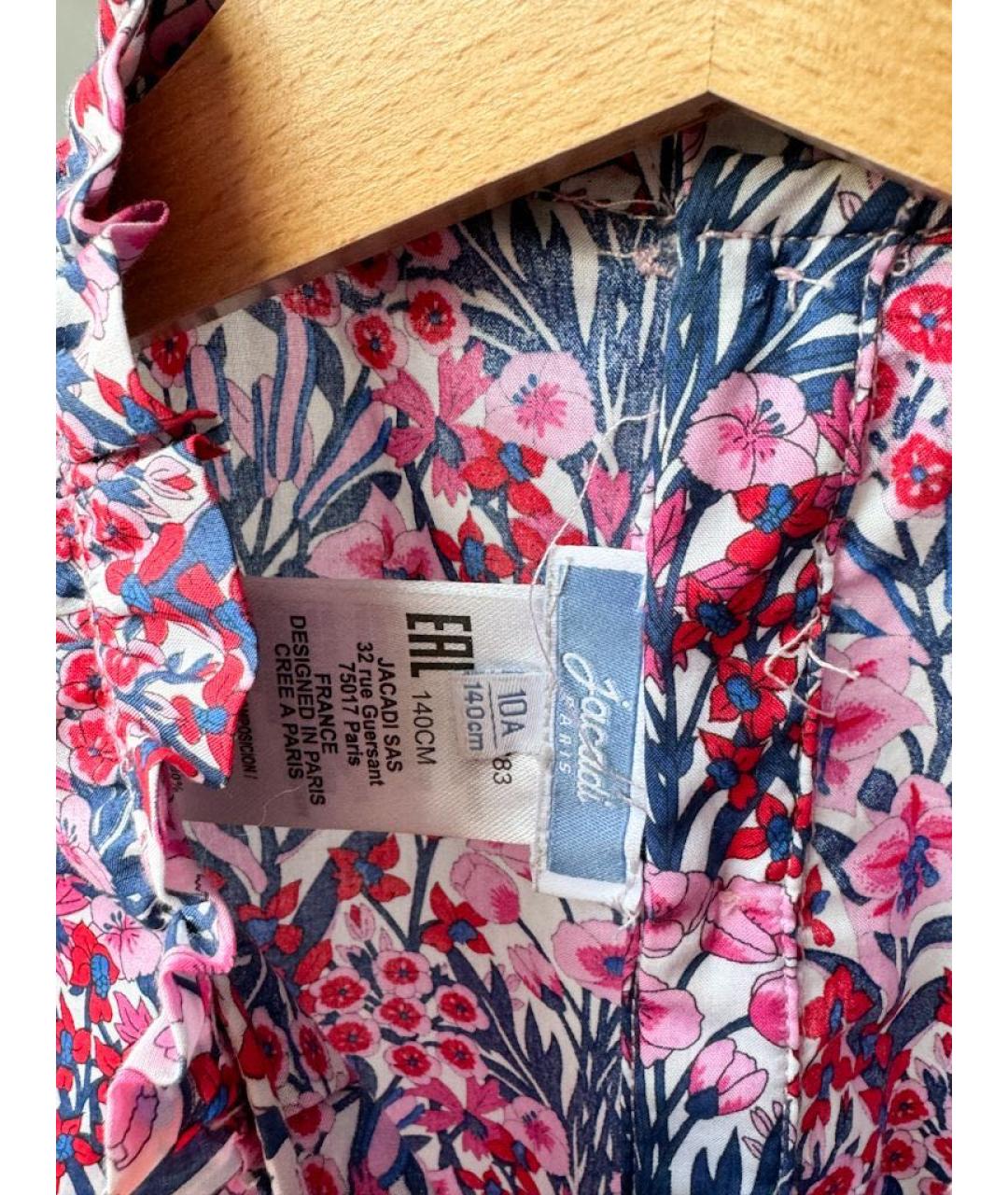 JACADI Фиолетовая хлопковая рубашка/блузка, фото 4