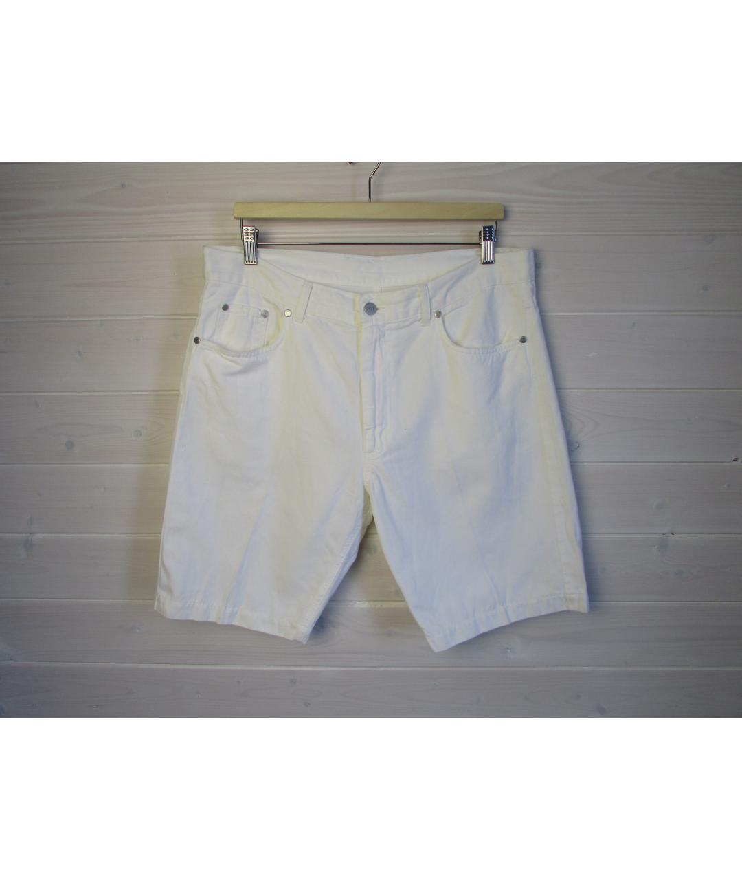 CANALI Белые хлопковые шорты, фото 6
