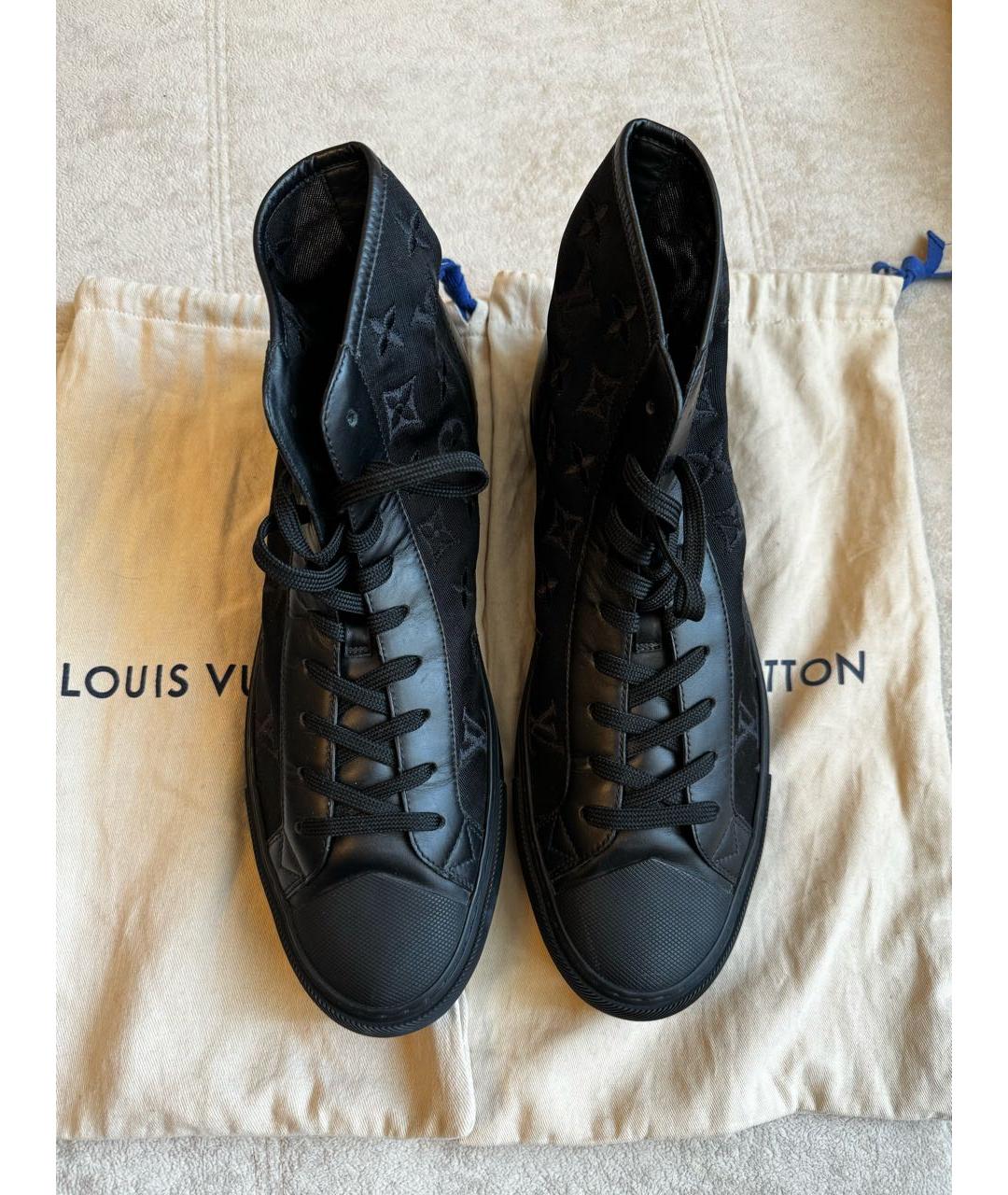 LOUIS VUITTON PRE-OWNED Черные высокие кроссовки / кеды, фото 2