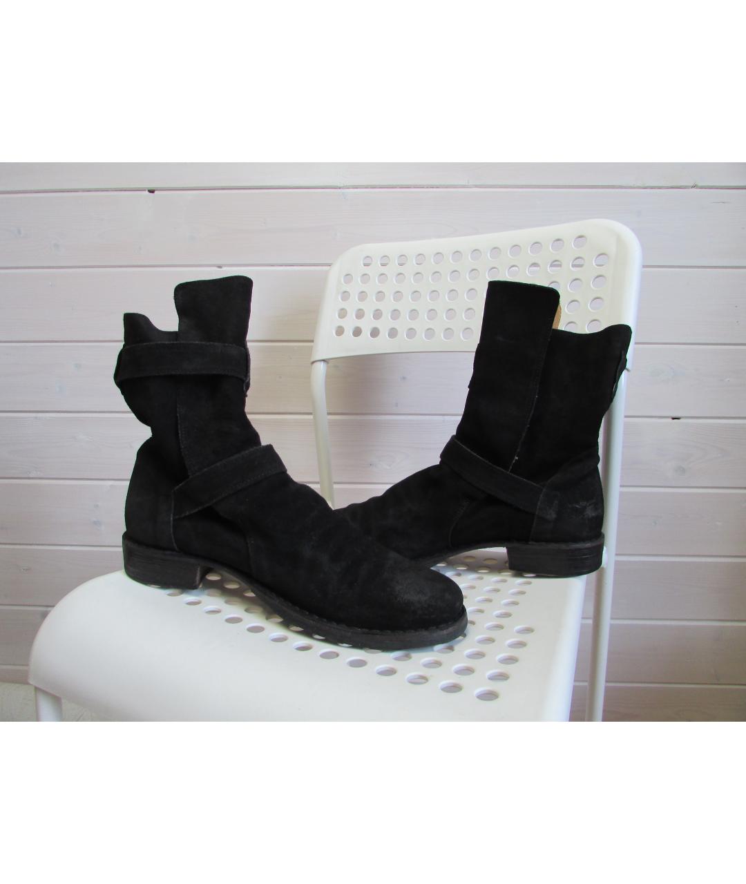 FIORENTINI + BAKER Черные кожаные высокие ботинки, фото 3