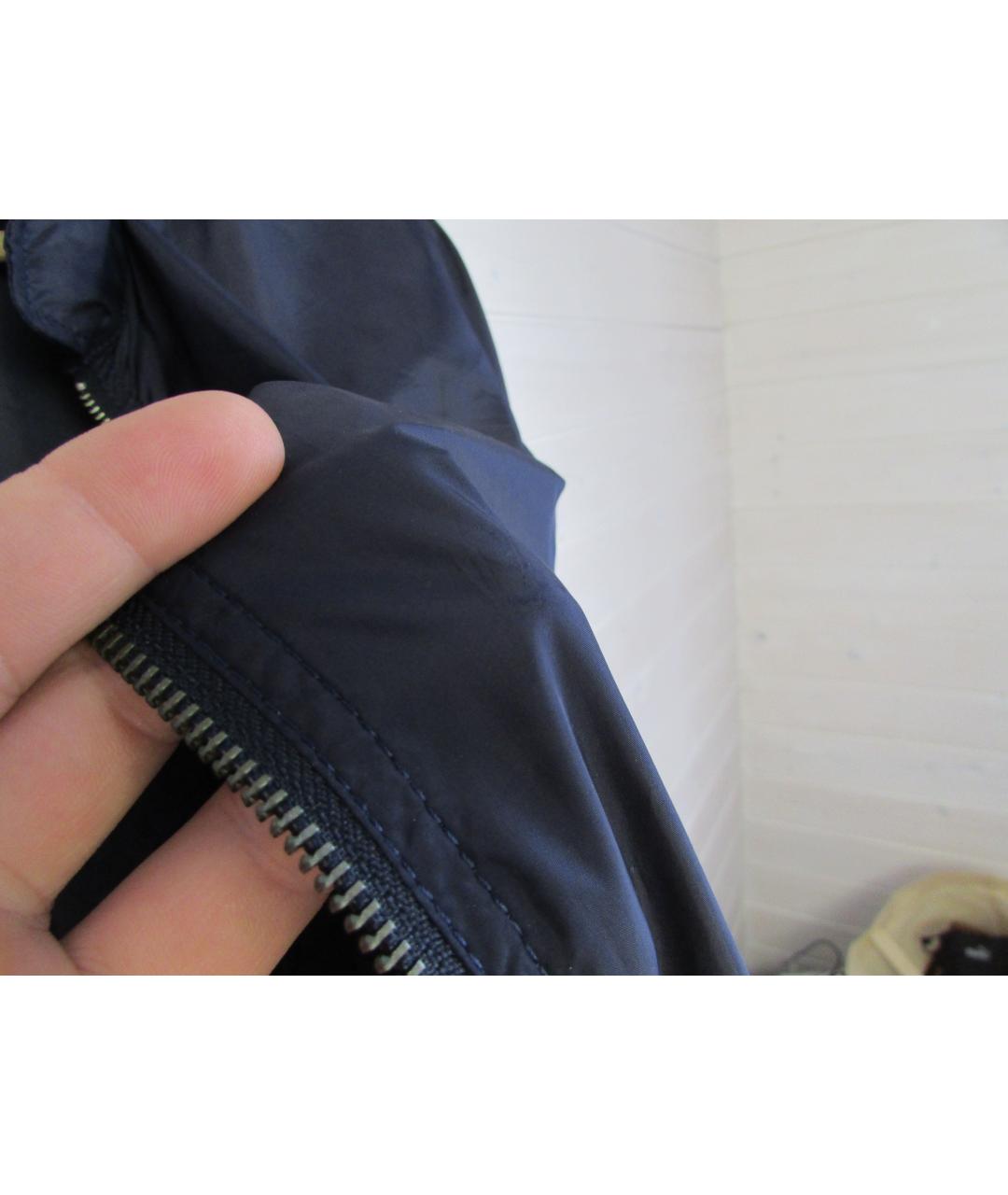 KARL LAGERFELD Темно-синяя синтетическая куртка, фото 8