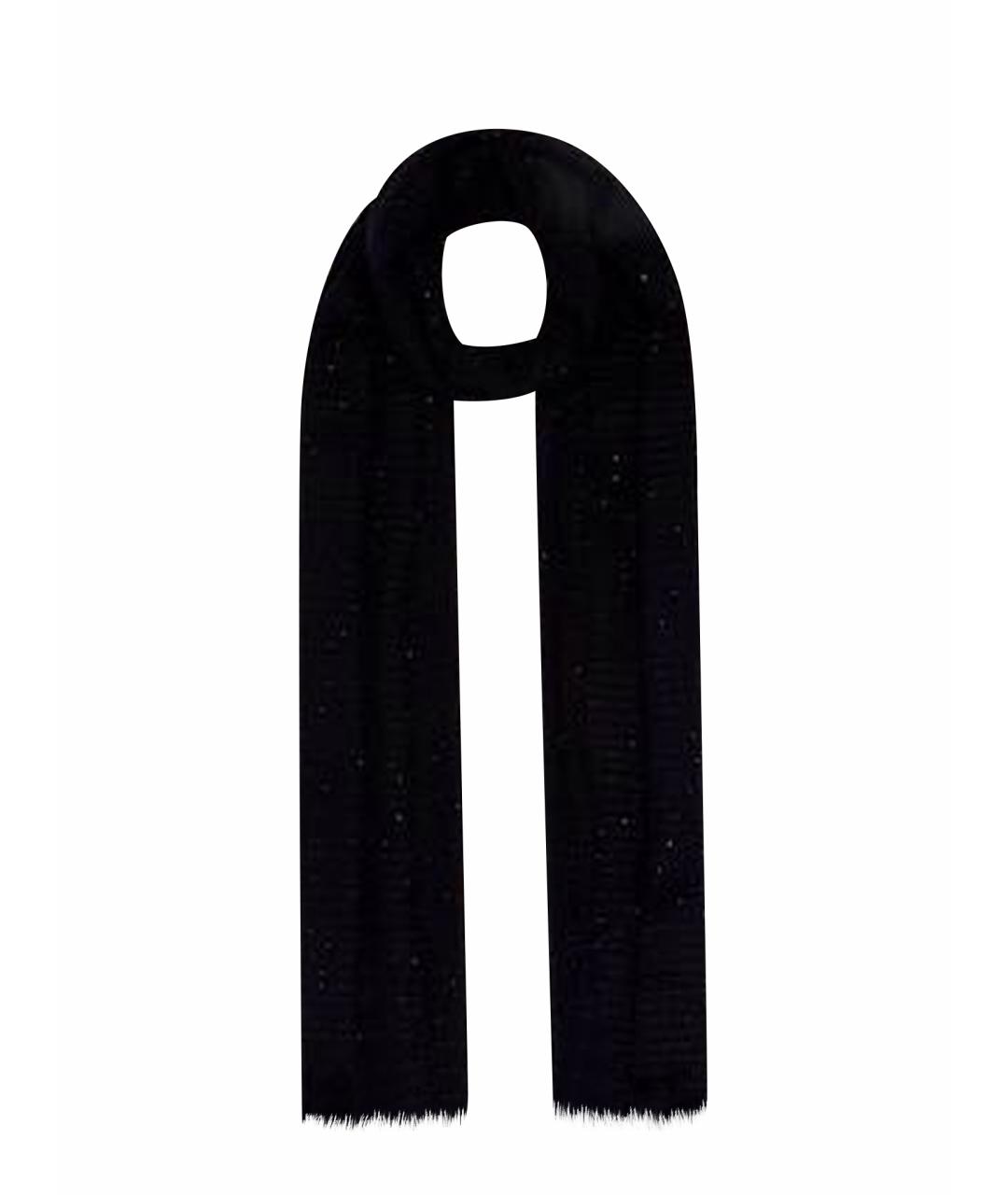 FABIANA FILIPPI Черный шерстяной шарф, фото 1