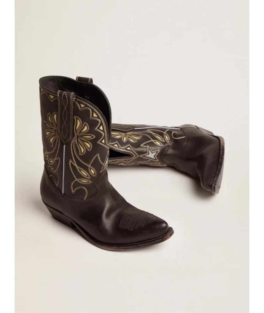 GOLDEN GOOSE DELUXE BRAND Черные сапоги, фото 3