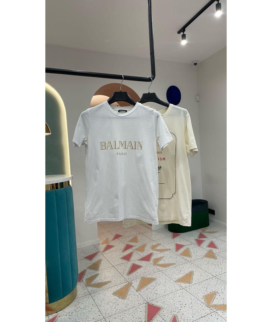 BALMAIN Белая футболка, фото 6