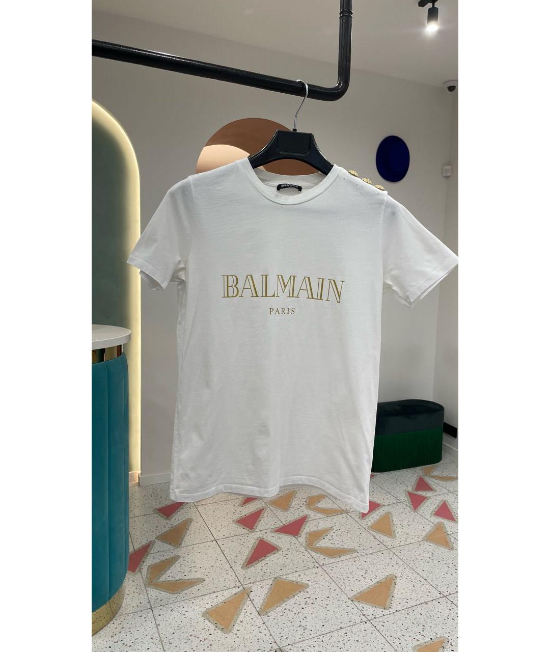 BALMAIN Белая футболка, фото 7