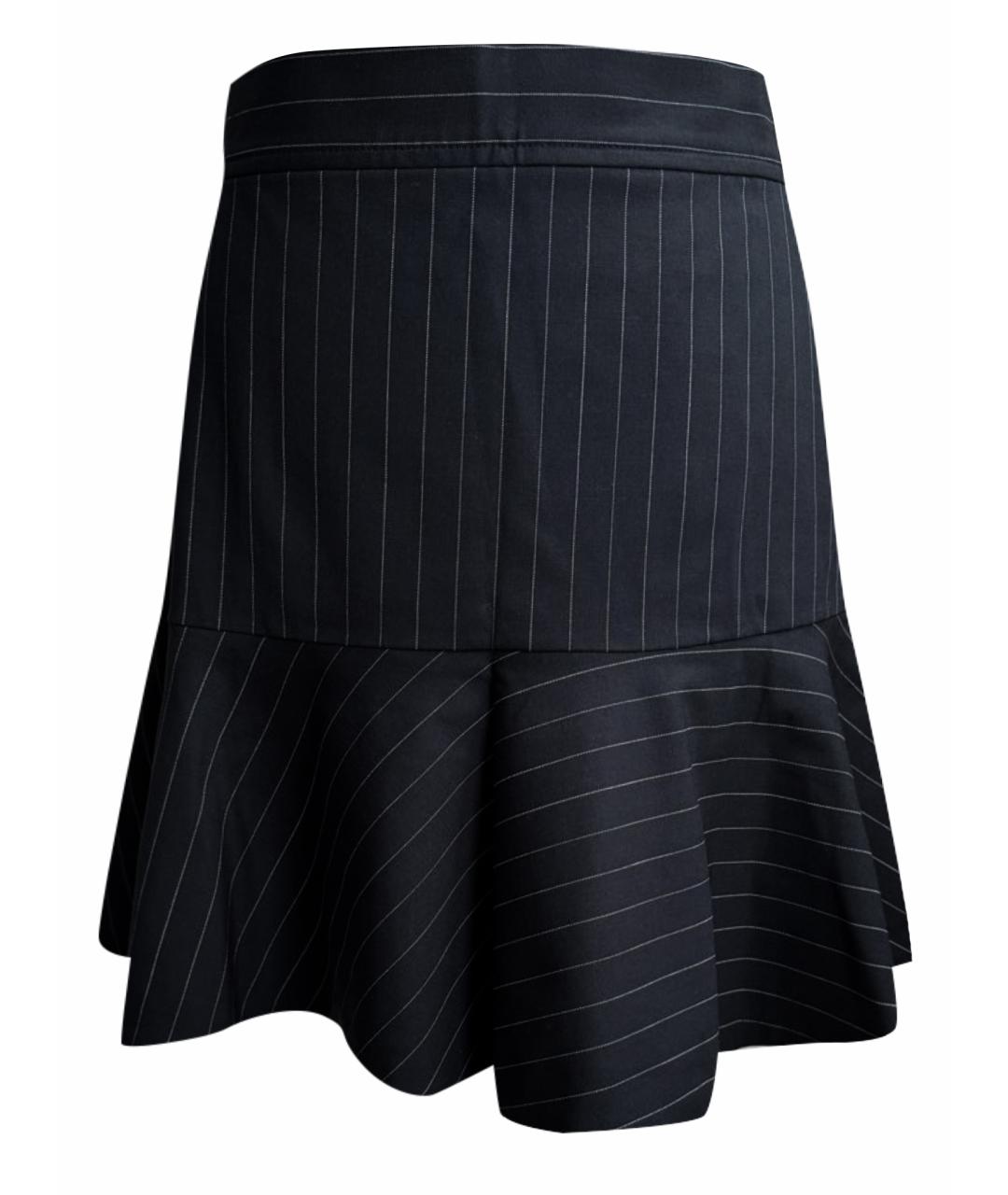 ZADIG & VOLTAIRE Темно-синяя шерстяная юбка мини, фото 1