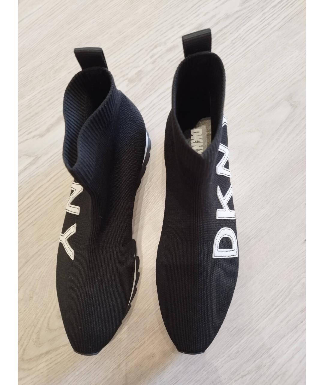 DKNY Черные текстильные кеды, фото 3