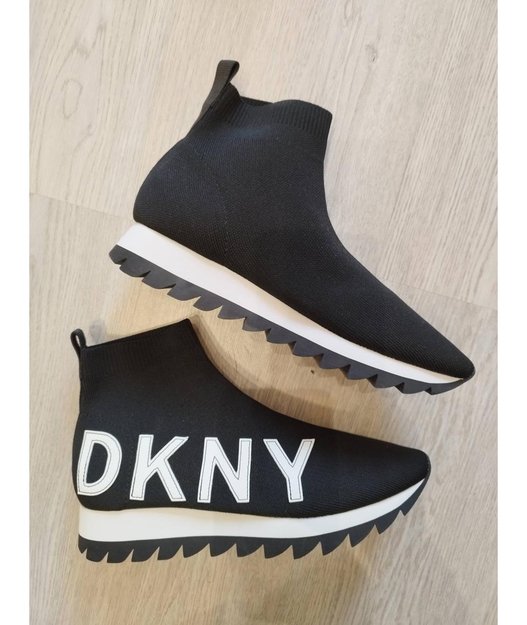 DKNY Черные текстильные кеды, фото 2