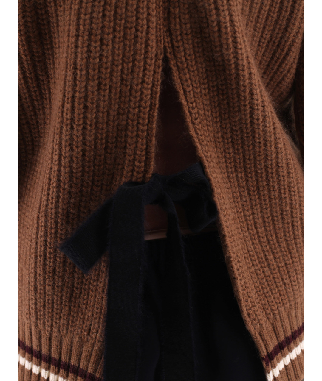 NO. 21 Коричневый шерстяной джемпер / свитер, фото 4