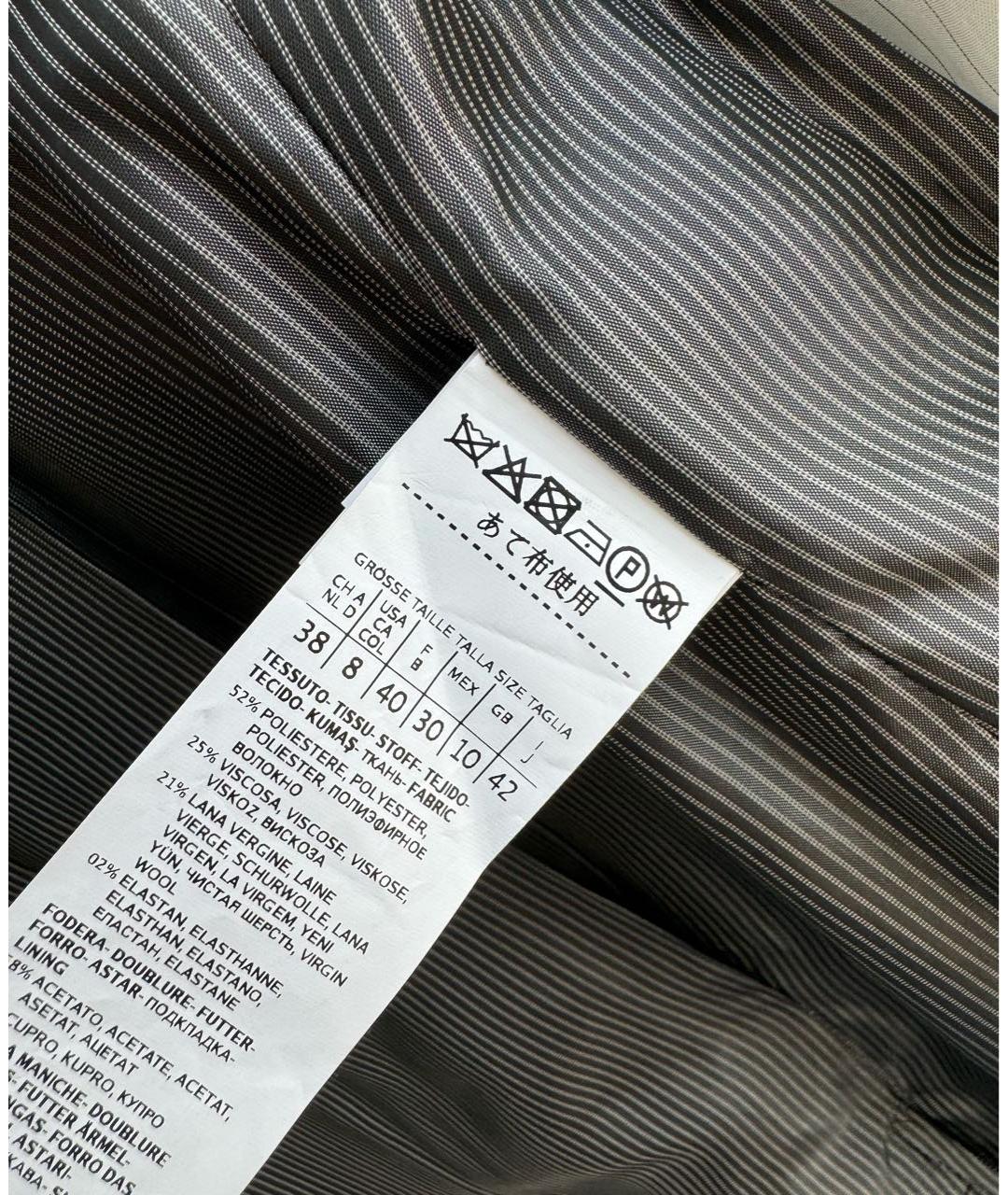 SPORT MAX CODE Серый полиэстеровый жакет/пиджак, фото 8