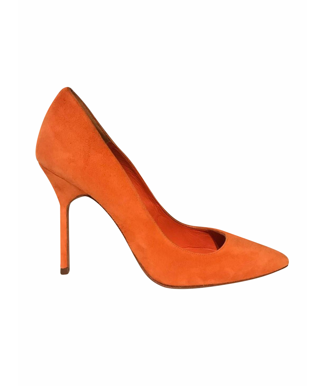 CAROLINA HERRERA Оранжевое замшевые туфли, фото 1