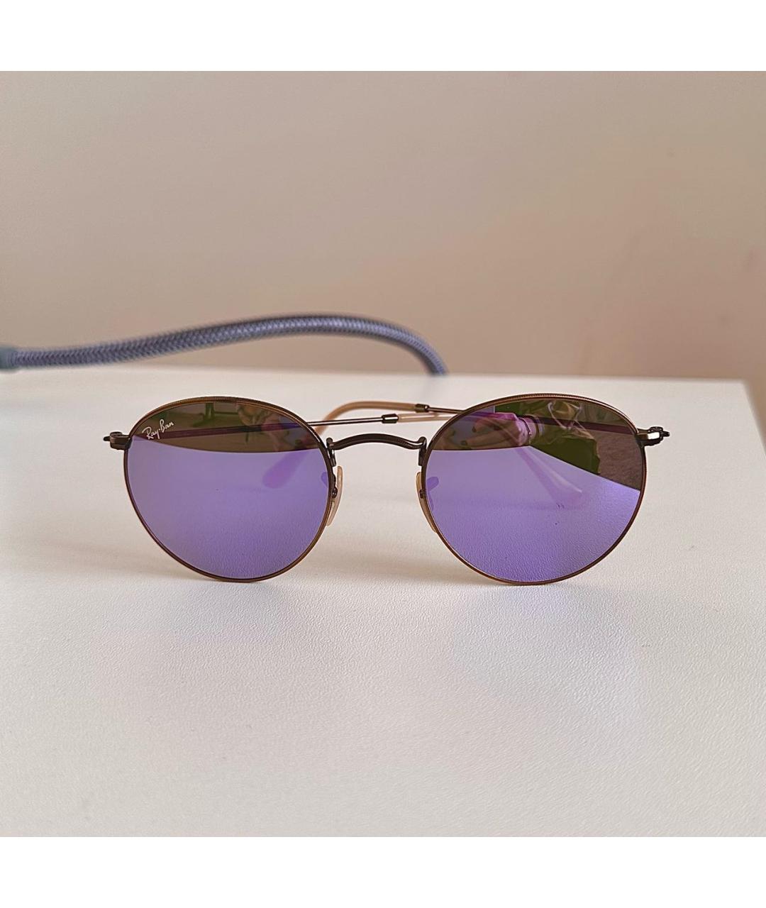 RAY BAN Мульти металлические солнцезащитные очки, фото 6