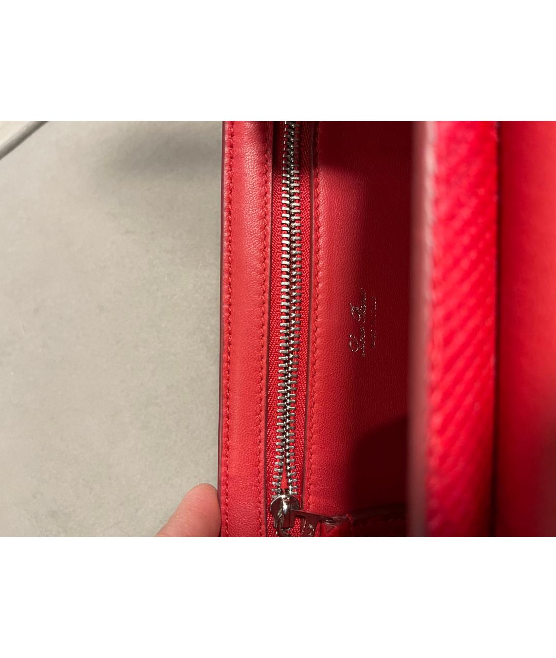 LORO PIANA Красная сумка через плечо из экзотической кожи, фото 5