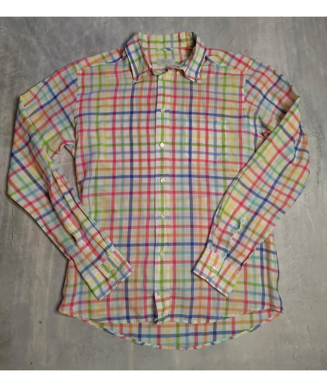 ETON Мульти хлопковая кэжуал рубашка, фото 10