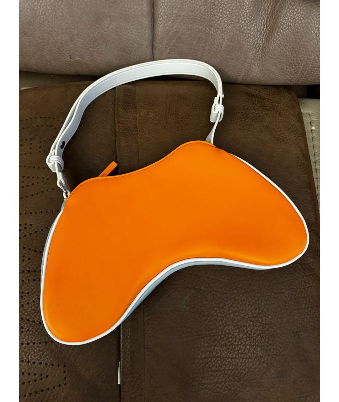 DIESEL Оранжевая сумка с короткими ручками из искусственной кожи, фото 3