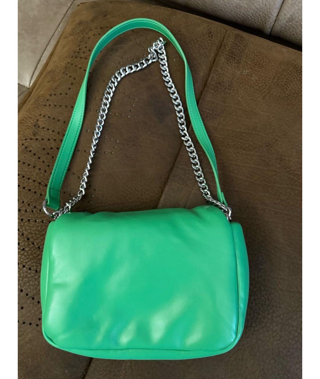 MSGM Зеленая сумка через плечо из искусственной кожи, фото 3