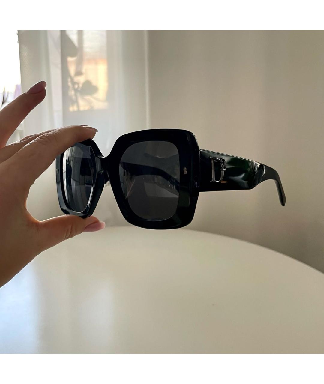 DSQUARED2 Черные пластиковые солнцезащитные очки, фото 6