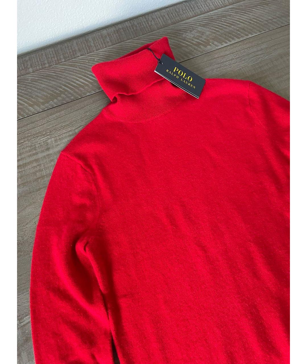 POLO RALPH LAUREN Красная кашемировая водолазка, фото 4