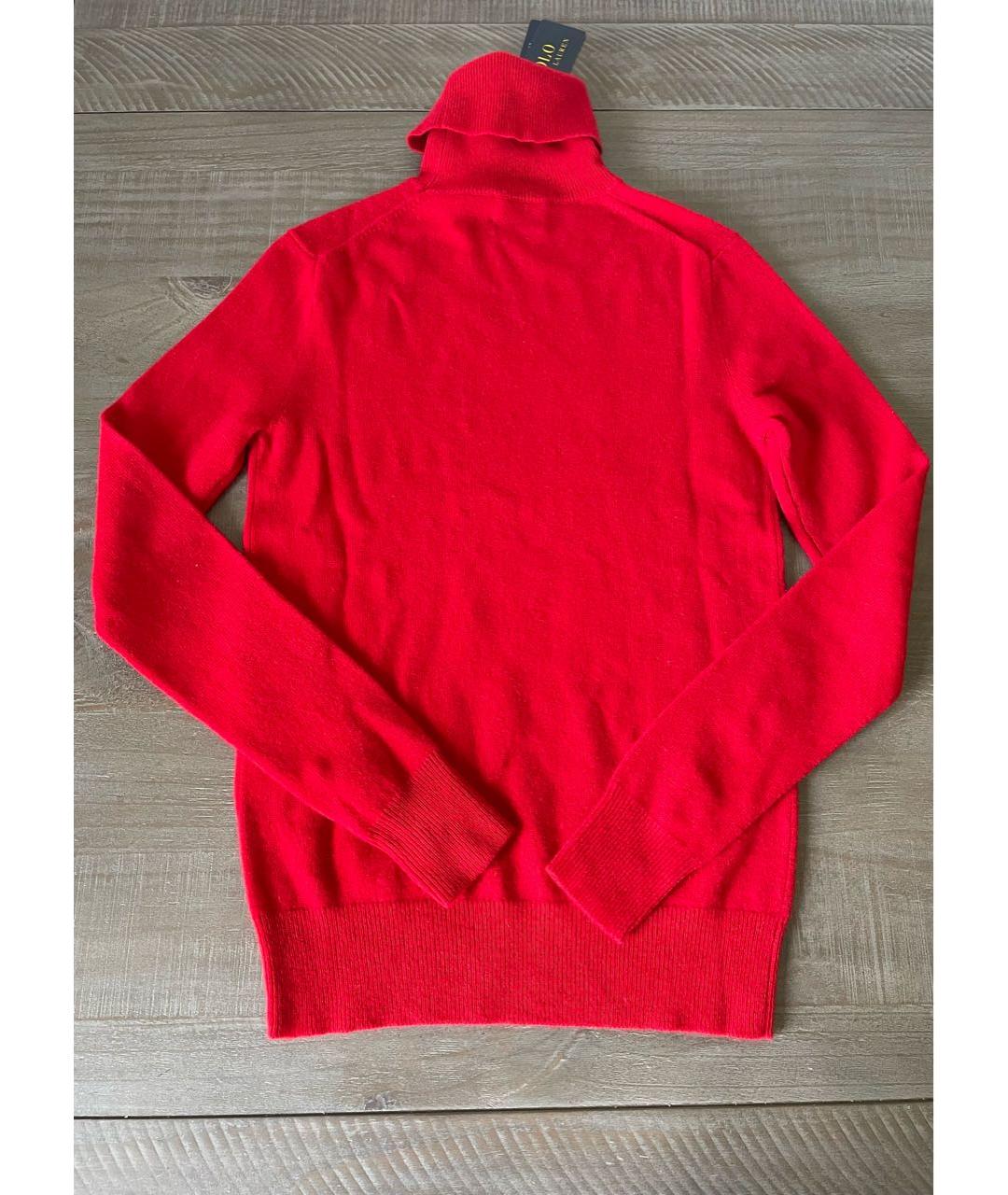 POLO RALPH LAUREN Красная кашемировая водолазка, фото 8
