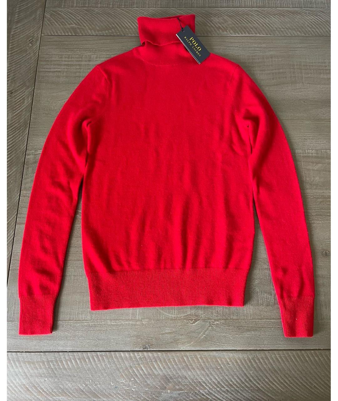 POLO RALPH LAUREN Красная кашемировая водолазка, фото 9