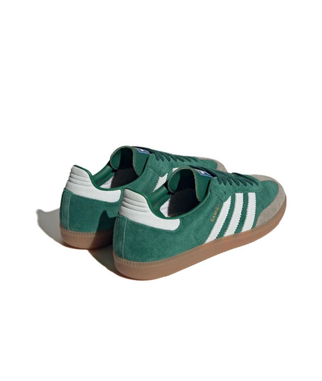 ADIDAS Зеленые замшевые кроссовки, фото 4