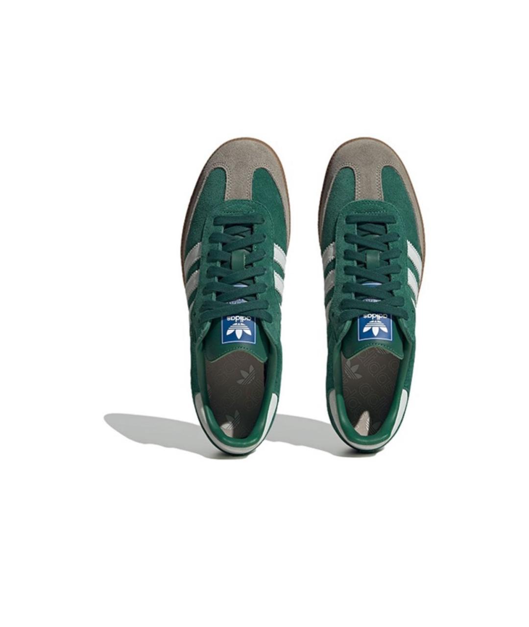 ADIDAS Зеленые замшевые кроссовки, фото 3