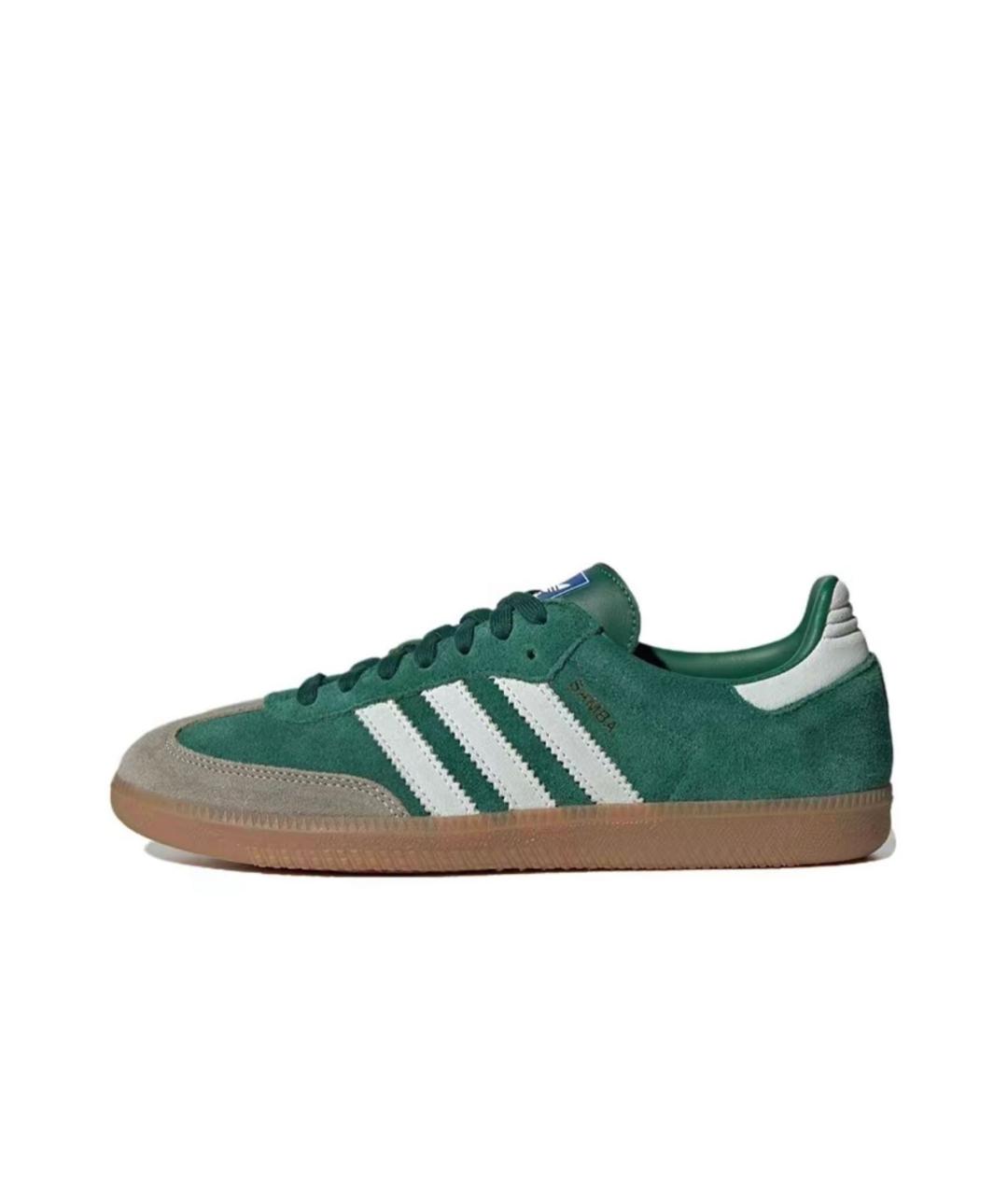 ADIDAS Зеленые замшевые кроссовки, фото 8