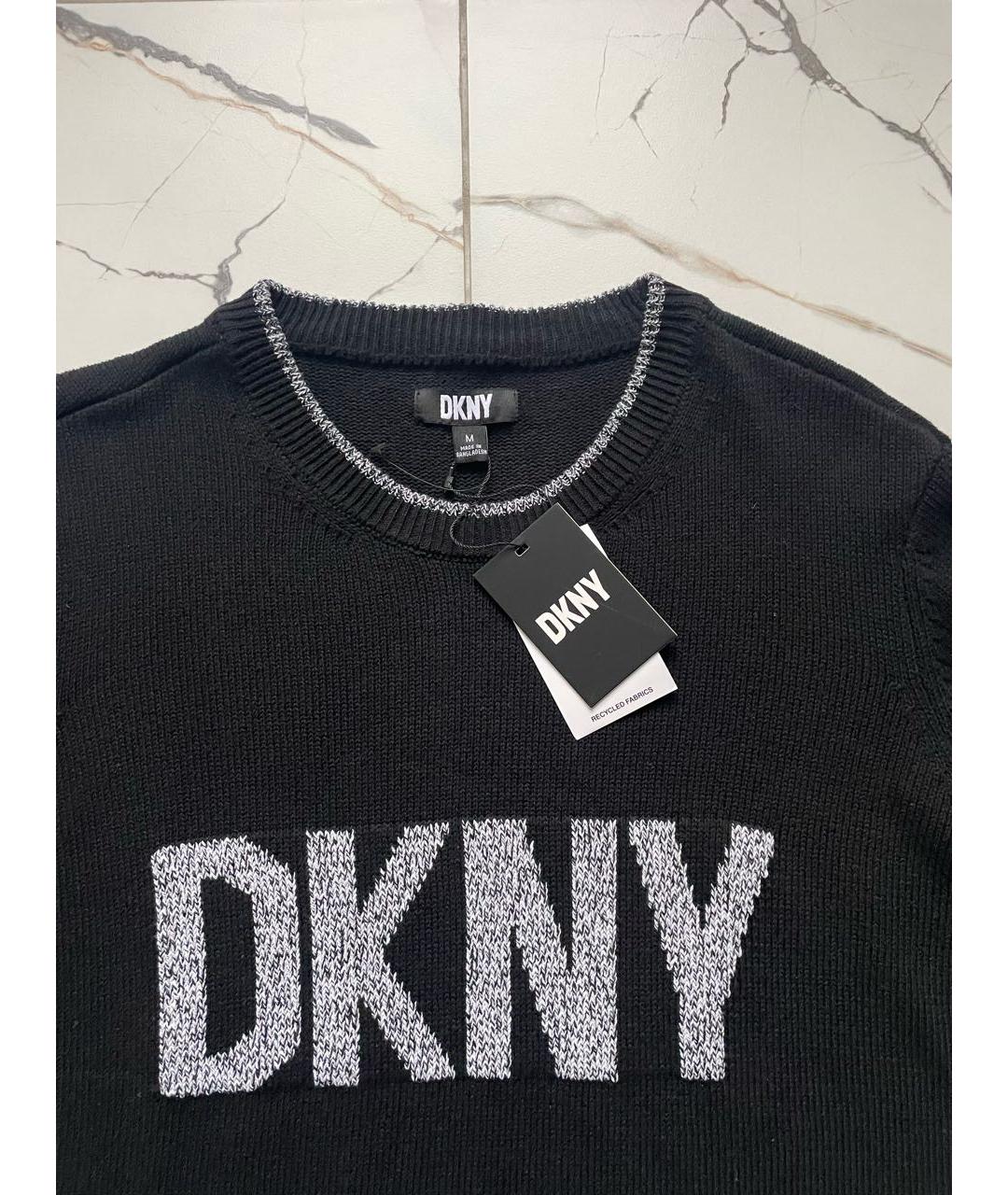 DKNY Черный хлопковый джемпер / свитер, фото 3