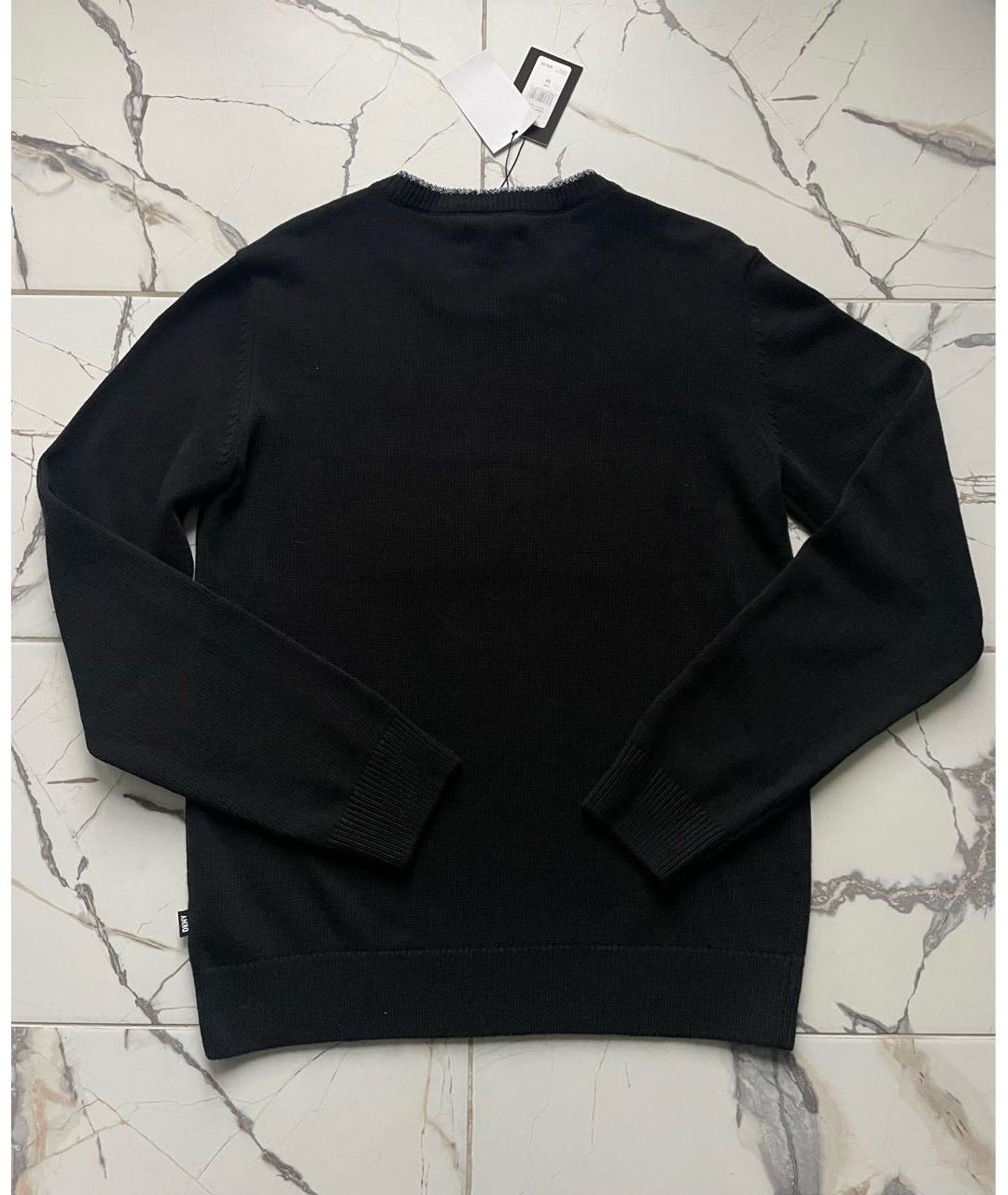 DKNY Черный хлопковый джемпер / свитер, фото 8