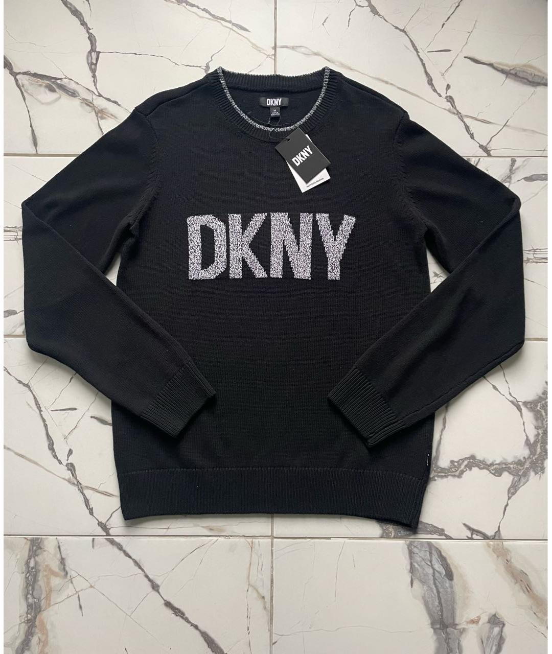 DKNY Черный хлопковый джемпер / свитер, фото 9