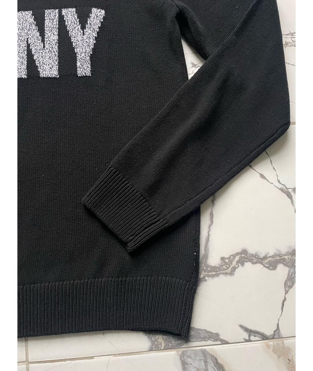 DKNY Черный хлопковый джемпер / свитер, фото 4