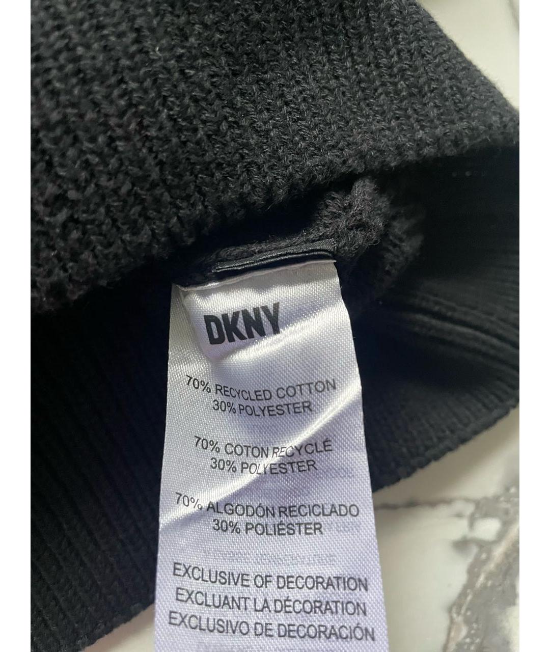 DKNY Черный хлопковый джемпер / свитер, фото 7