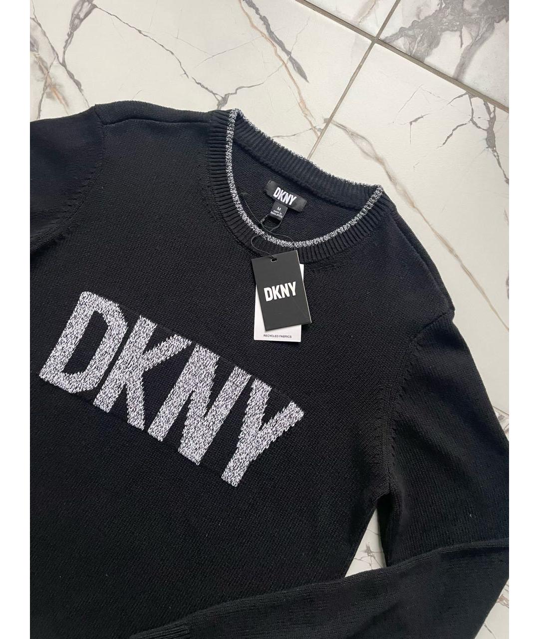 DKNY Черный хлопковый джемпер / свитер, фото 2