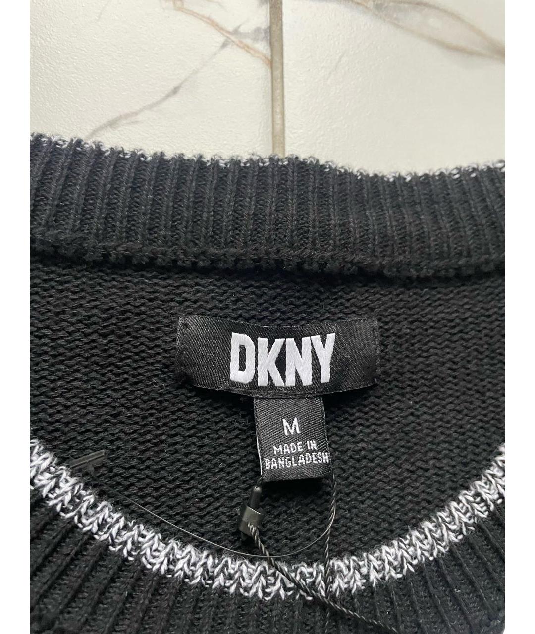 DKNY Черный хлопковый джемпер / свитер, фото 6