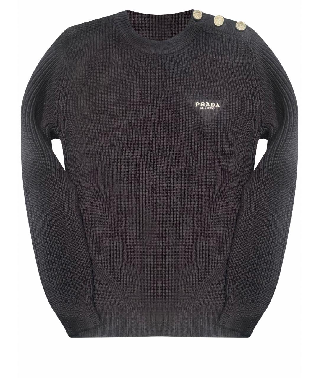 PRADA Темно-синий джемпер / свитер, фото 1
