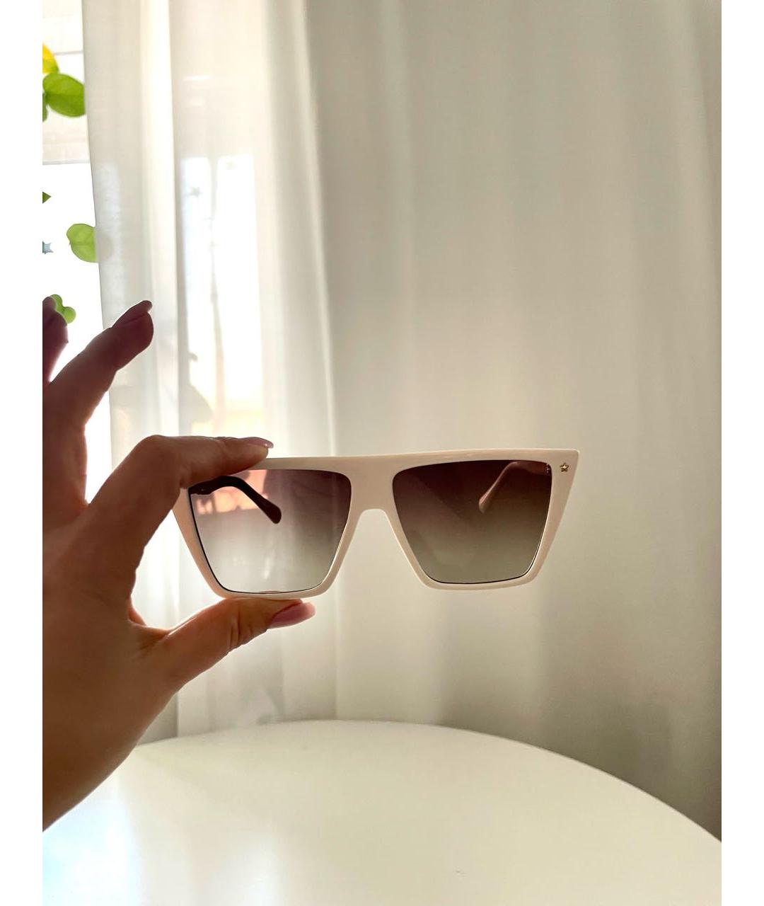 CHIARA FERRAGNI Белые пластиковые солнцезащитные очки, фото 5