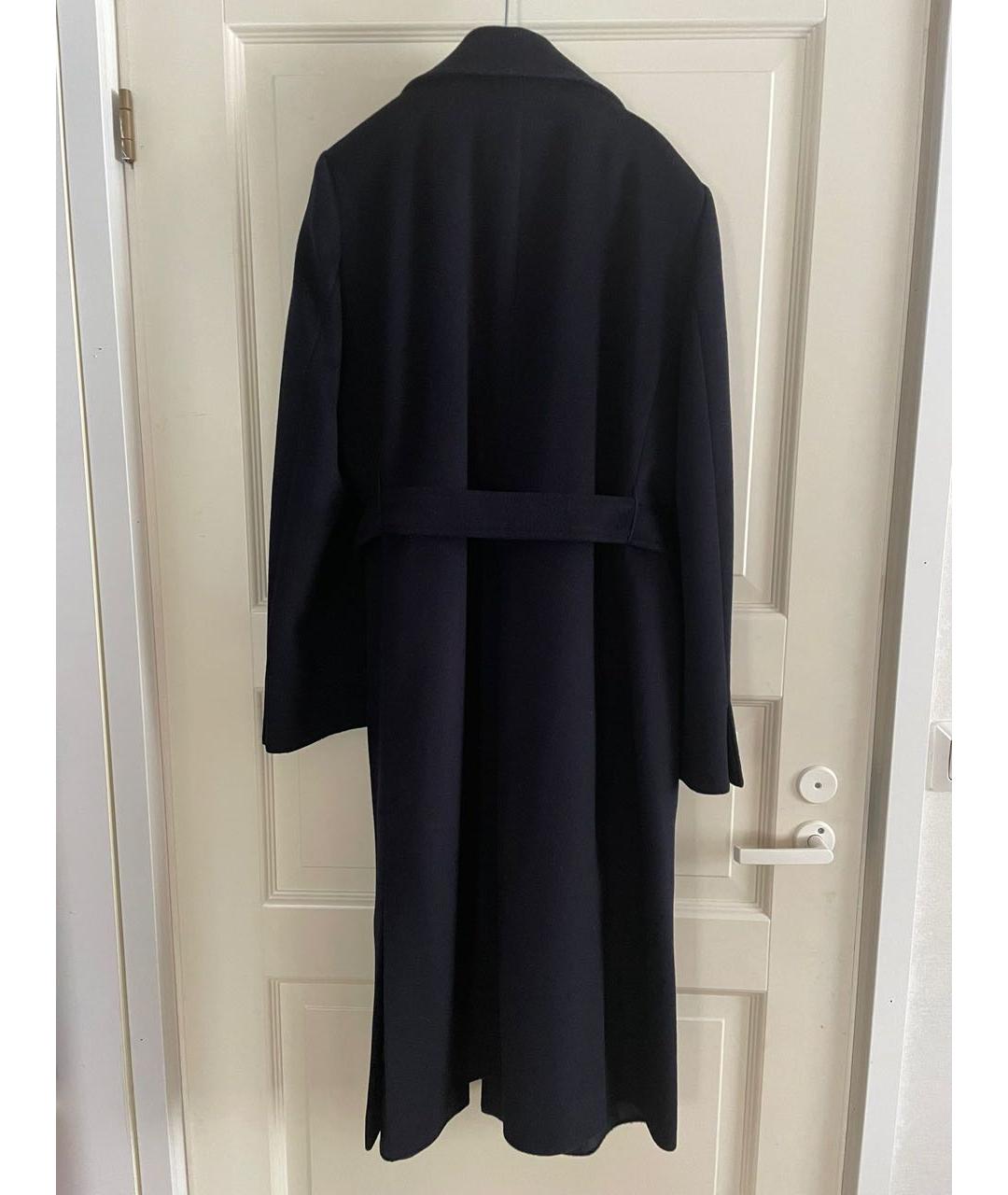 MAX&CO Темно-синее шерстяное пальто, фото 2