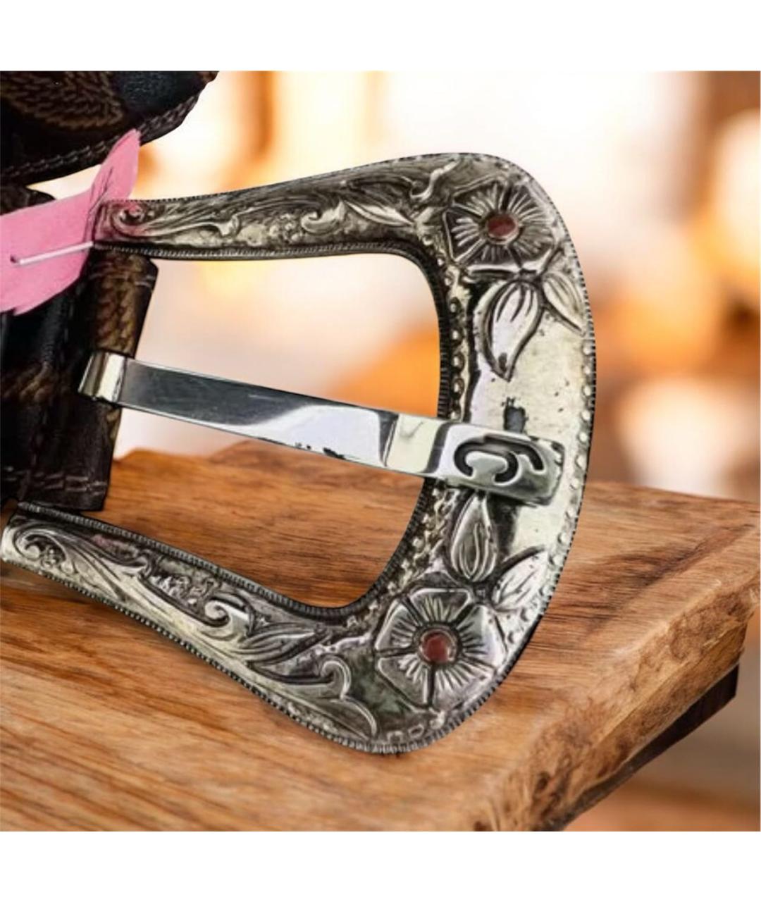 ROBERTO CAVALLI Коричневый кожаный ремень, фото 4