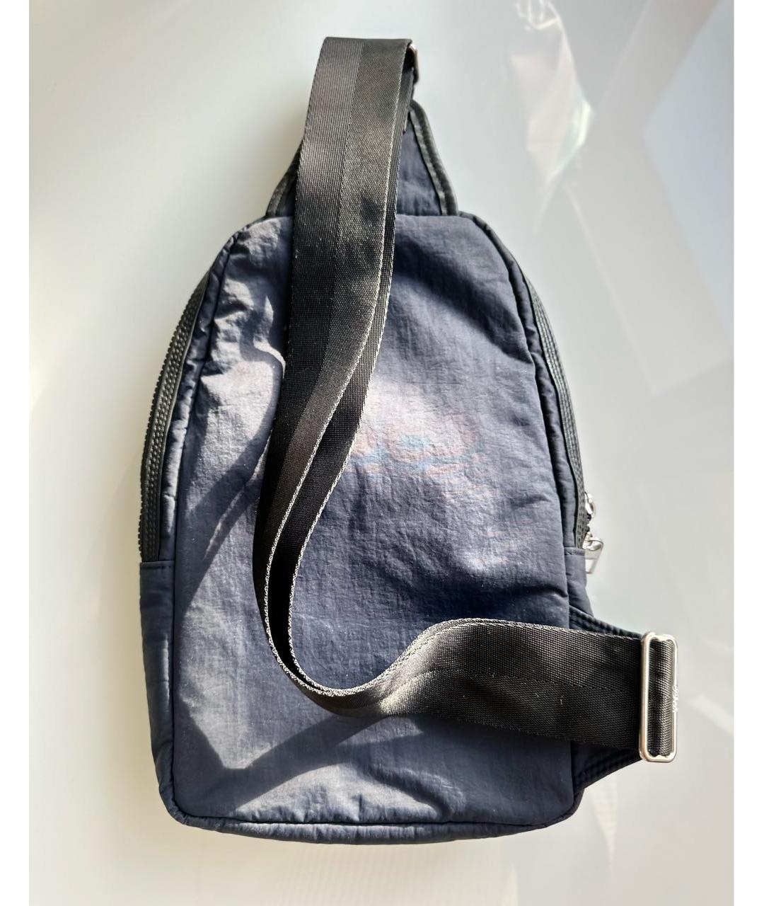 KENZO Темно-синяя тканевая сумка на плечо, фото 3