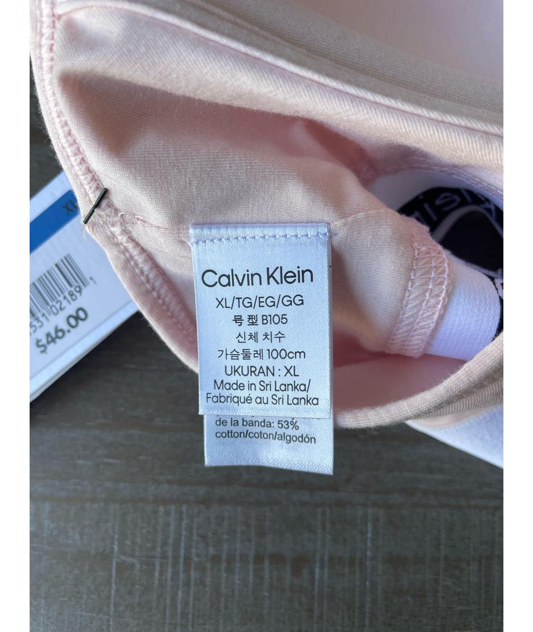 CALVIN KLEIN Розовый бюстгалтеры, фото 7