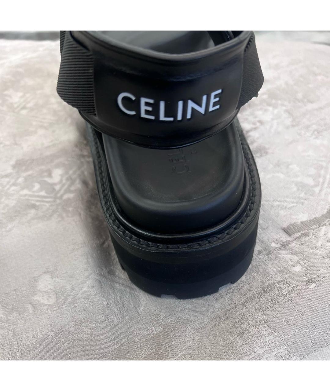 CELINE PRE-OWNED Черные сандалии, фото 3